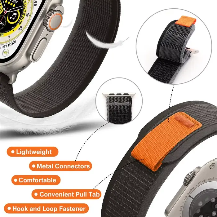 Bracelet à boucle Trail pour Apple Watch Ultra 3 2