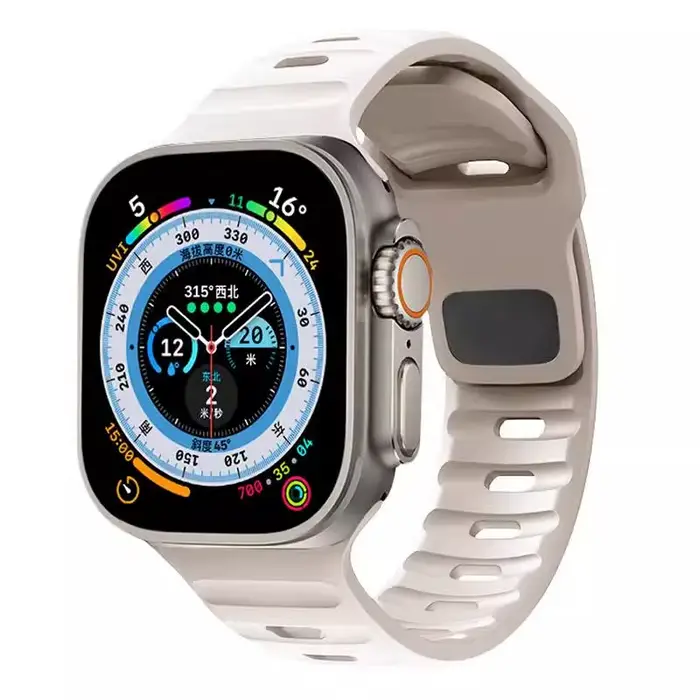 Bracelet sport en silicone pour Apple Watch Band