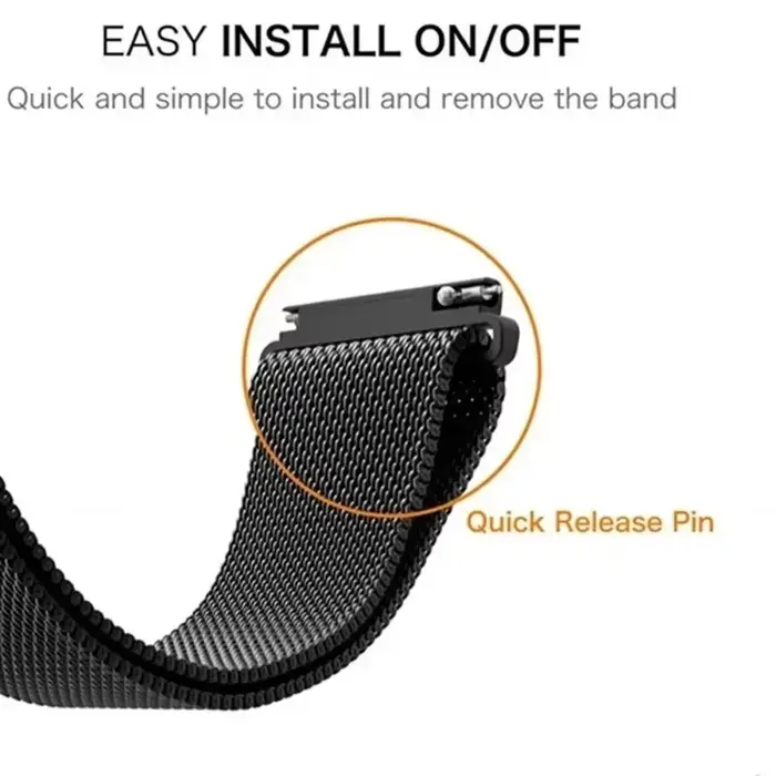 Bracelet en métal pour montre Garmin Vivoactive 5 4 3