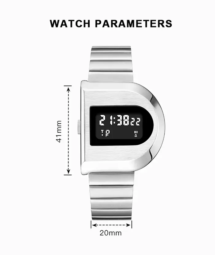 2026 Nouvelle montre des années 1970-Rétro moderne-"Code-D": résistant à l'eau 30M