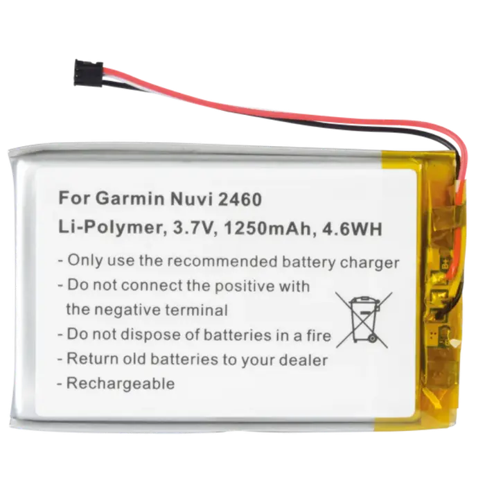 Batterie GPS pour GARMIN Dezl 560LMT 560LT 650LM Nuvi 2460 3700 3760 3760T 3790 3790T, 361-00064-02 