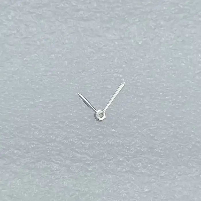 Cadran de montre de petite taille 19 mm, index romains, aiguilles en forme de deux épées, sans logo,