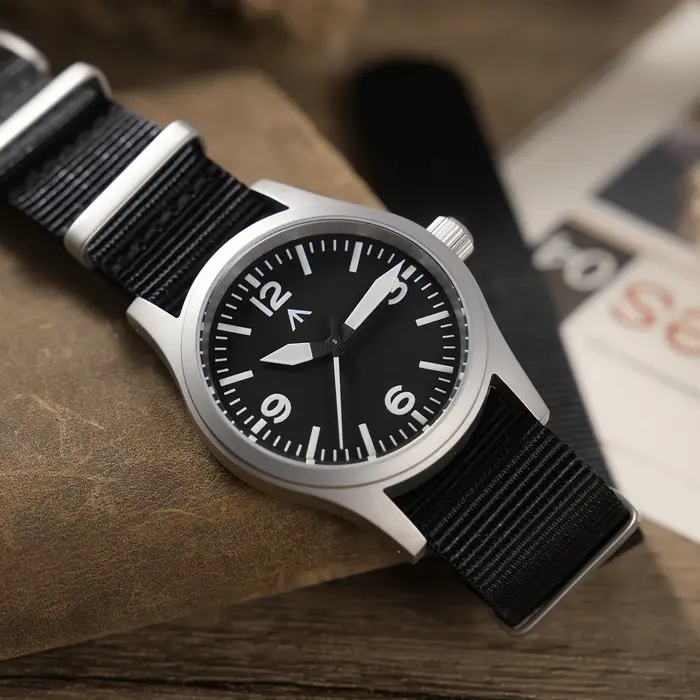 Militado nouveau ML05 balayage secondes mouvement VH31 saphir Super-LumiNova BGW9 haute transparence AR revêtement 38mm montres Vintage