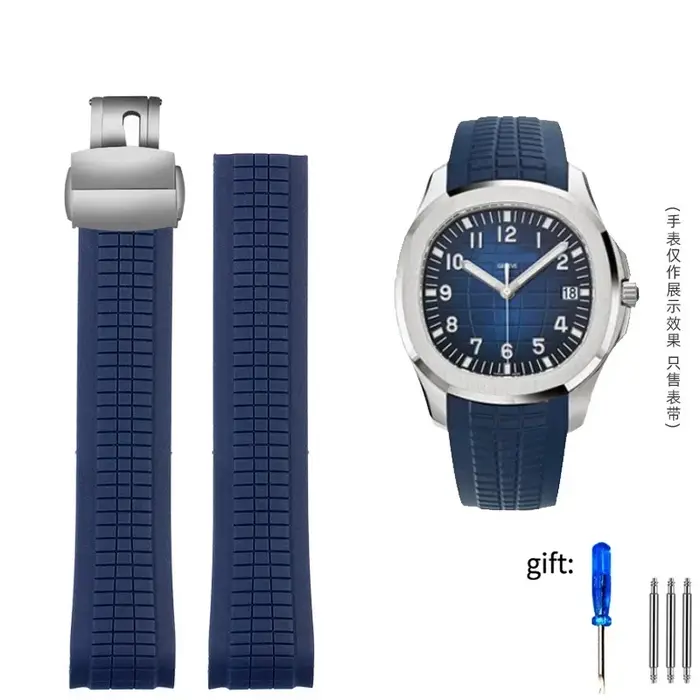 Bracelet de montre en caoutchouc souple de qualité supérieure