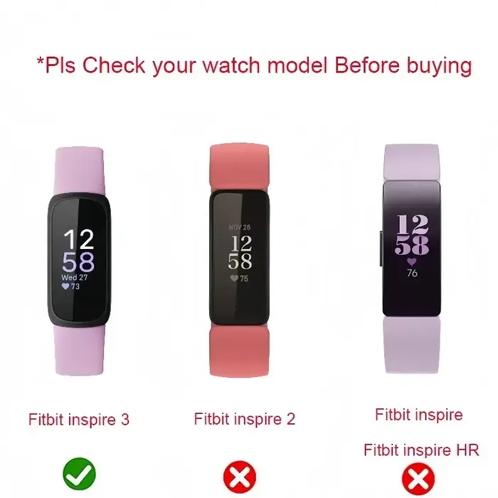 Bracelet magnétique pour Fitbit Inspire 3 bandes femmes hommes sangle à boucle en maille métallique