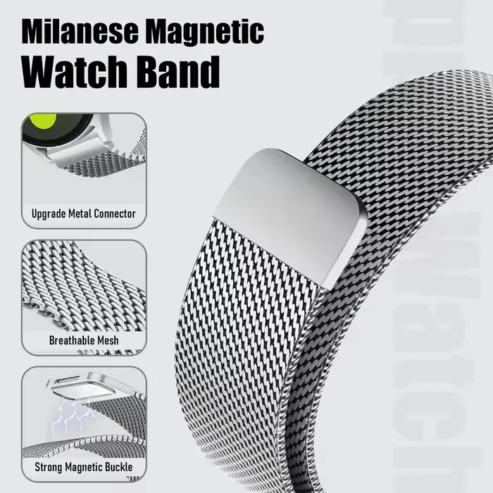 Bracelet en métal 18mm 20mm 22mm pour Garmin Vivomove Trend