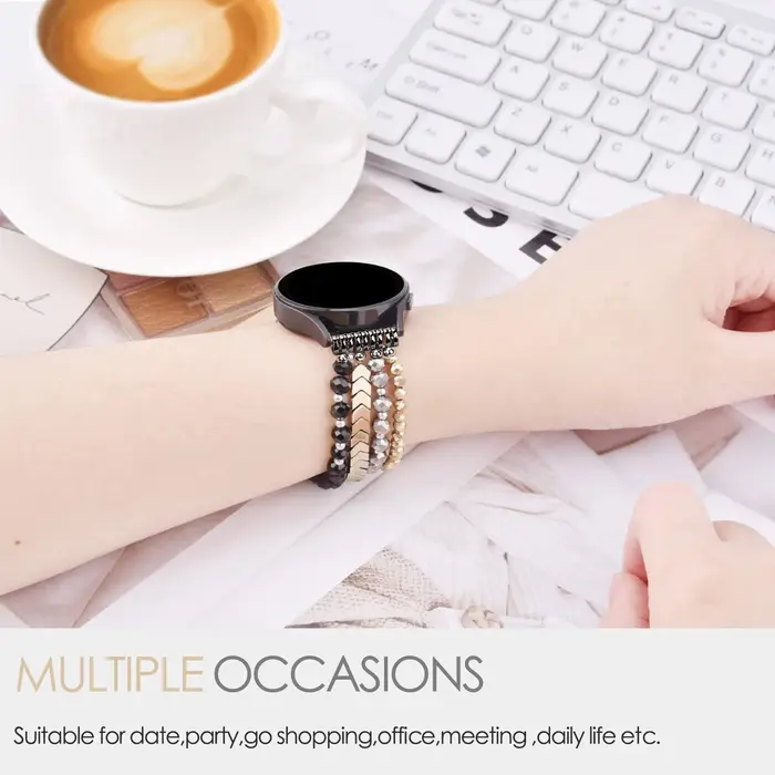 Pour Samsung Galaxy Watch 6/5/4 40/44mm bandes/Active 2 montre 4 42/46mm bande femmes