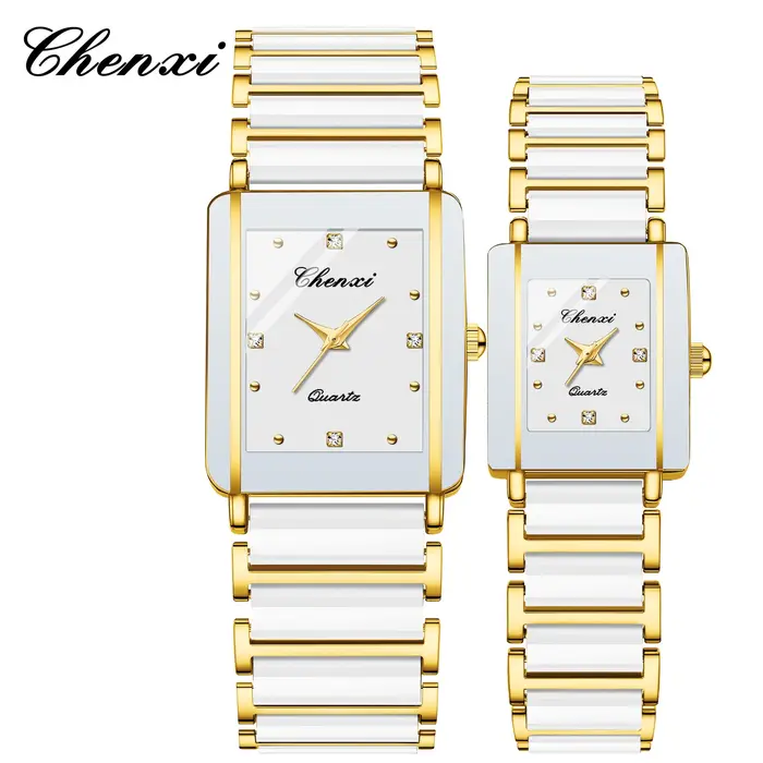2 pièces Couple montres céramique étanche mode loisirs hommes et femmes montre Reloj Mujer romantique anniversaire cadeau montre-bracelet