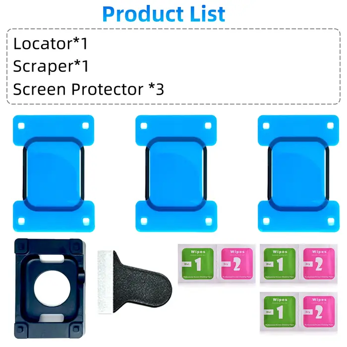 Plateau d'installation protecteur d'écran pour Huawei Watch Fit 4/3 Film de protection anti-rayures couverture complète