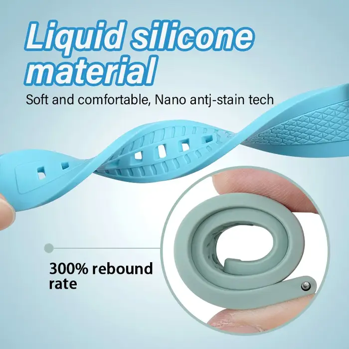 Nouveau bracelet de montre en silicone liquide 20/22 mm universel à libération rapide