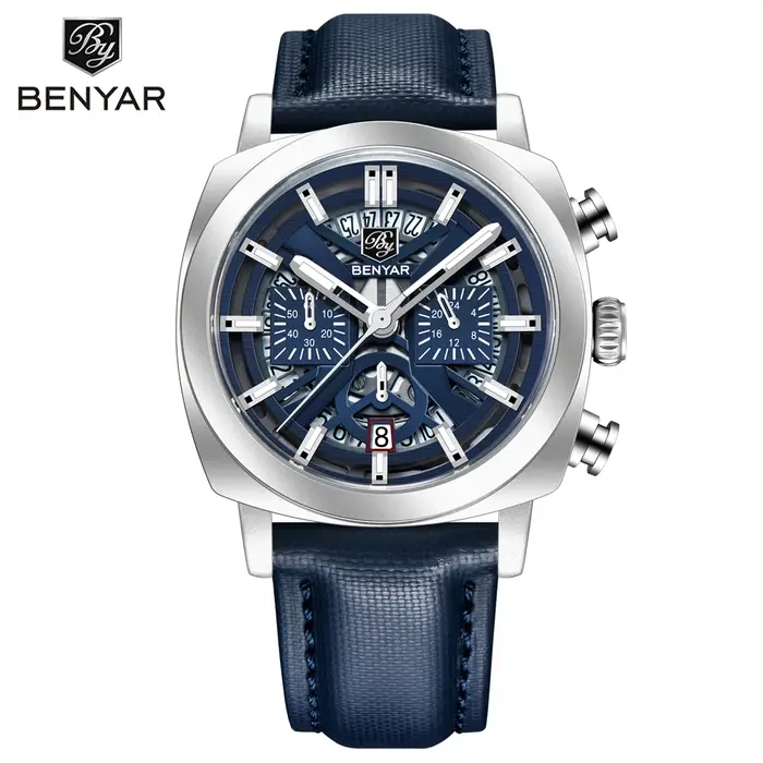 BENYAR 2025 nouvelles montres pour hommes Top marque de luxe montres à Quartz vitesse chronographe m