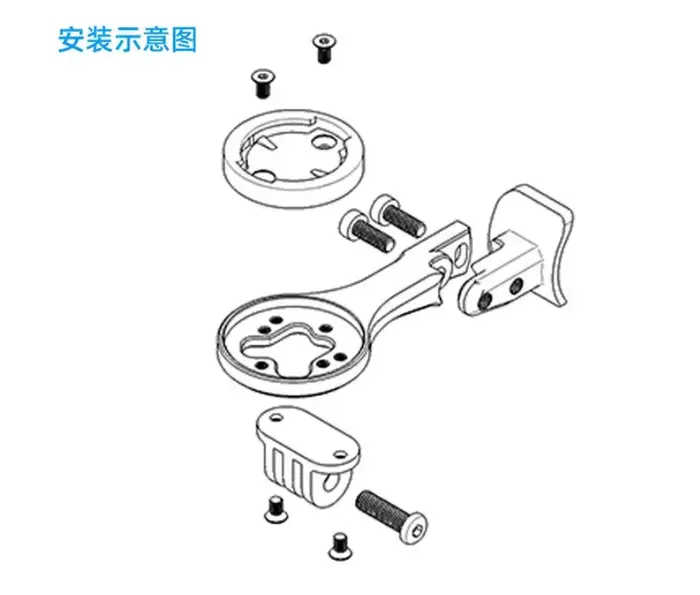 Support d'ordinateur de vélo en aluminium CNC