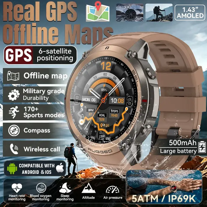 Montre connectée GPS de plein air LIGE