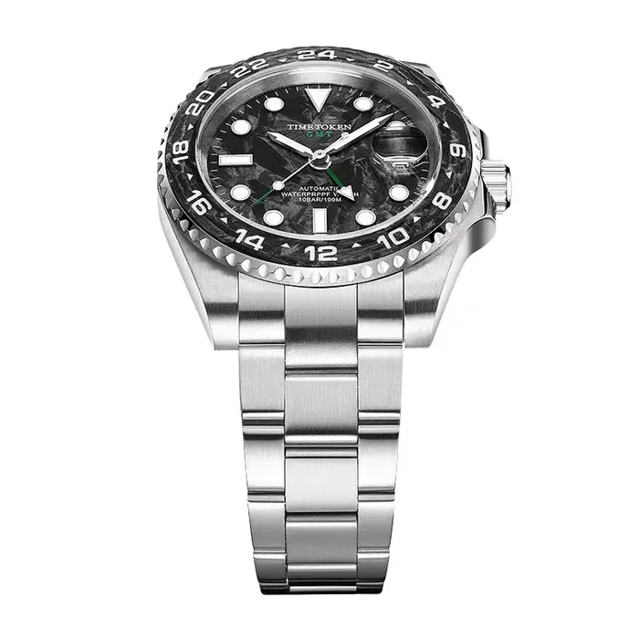 Montres TIME TOKEN GMT en fibre de carbone