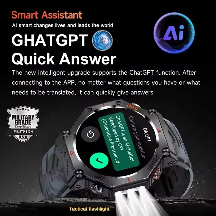 T-rex 3 Ultra militaire Grade GPS montre intelligente 10ATM étanche boussole altimètre barométrique AMOLED hommes HD appel sport Smartwatch