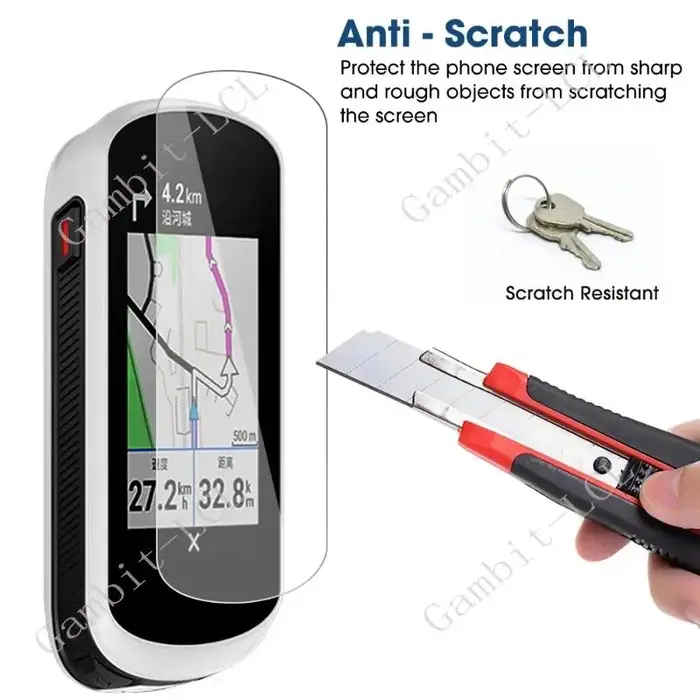2 pièces pour Garmin Edge 850 550 1040 1030 820 830 520 530 540 840 Explore 2 Alpha 200i 200 300i 300 Film de protection d'écran