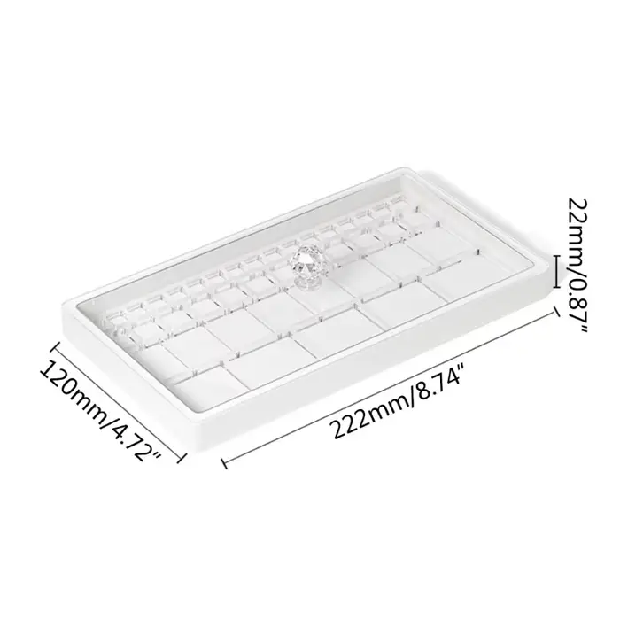 Organisateur de rangement de pièces de montre Transparent