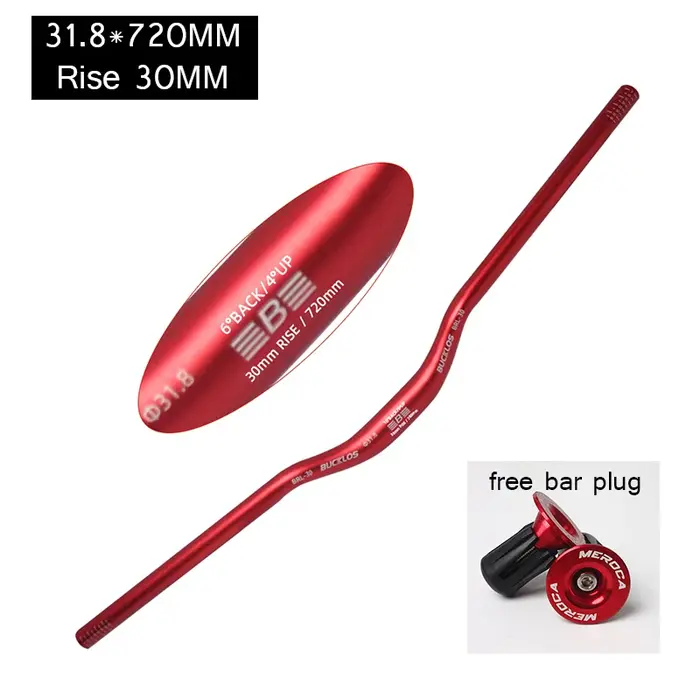 BUCKLOS 25.4mm 31.8mm guidon de vélo 620/660/720/780mm