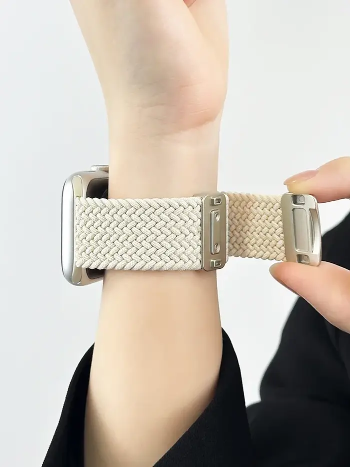 Bracelet tressé pour Bracelets de montre Apple 40 mm 44mm 46mm 42mm 49mm 45mm 41mm 38mm