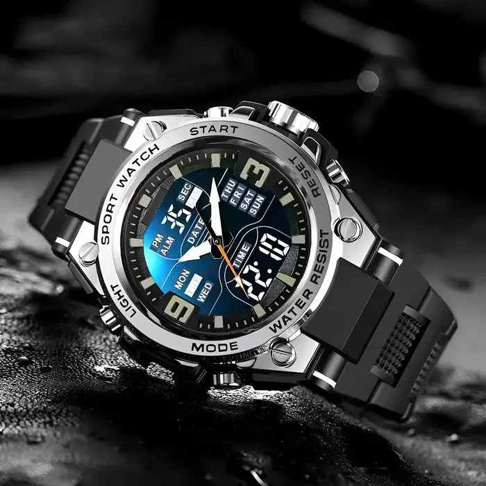 Montre de sport numérique pour hommes