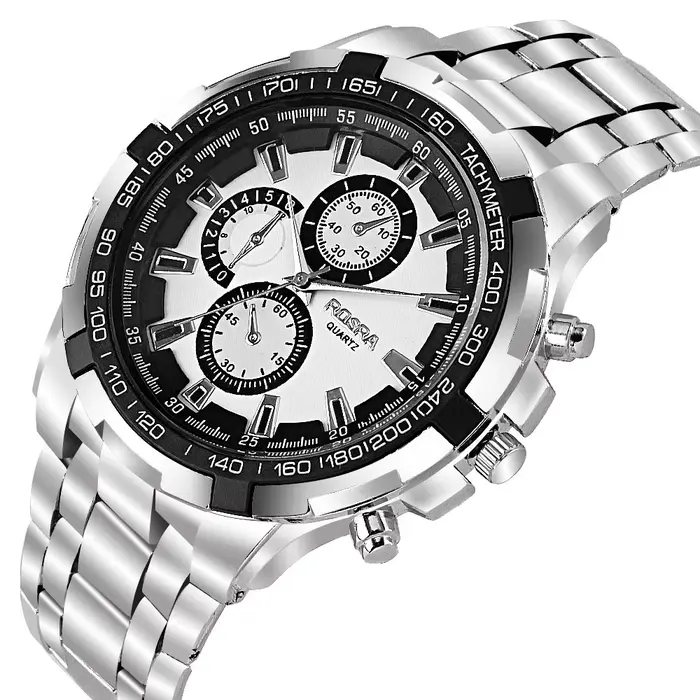 Rosra homme montre hommes montres de sport 3 cadran décoratif métal montres à Quartz pas cher prix livraison directe Reloj Relogio Masculino