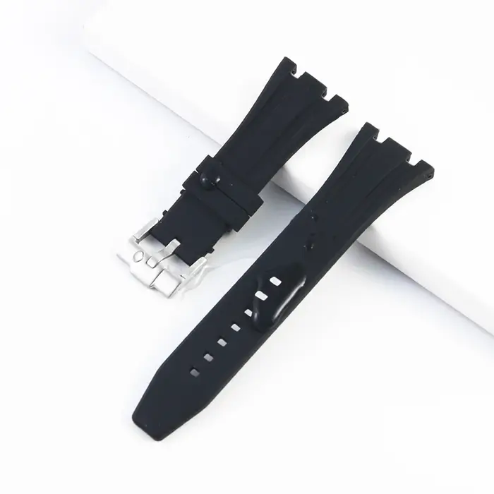 Bracelet de montre en caoutchouc de silicone étanche