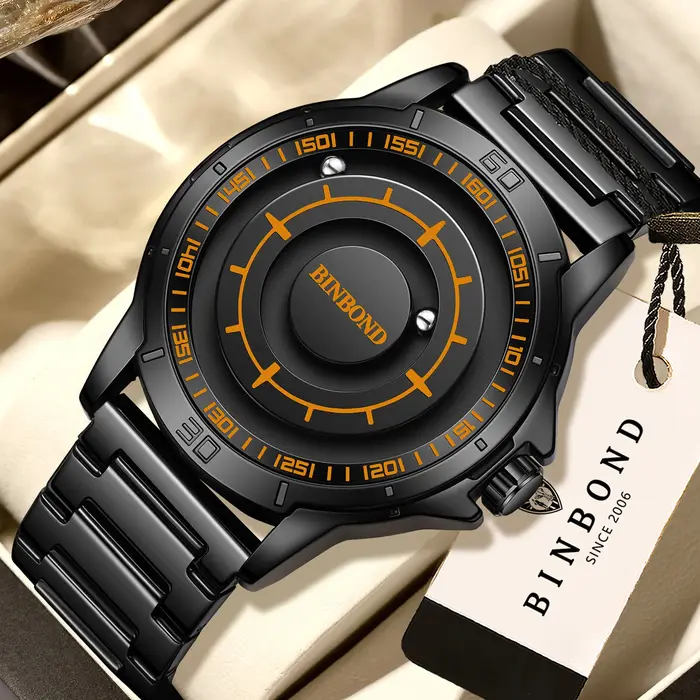 Montres-bracelets en quartz BINBOND pour hommes, montre de luxe étanche pour hommes, Reloj Hombre Para Montres Hommes Original Luxe Festina