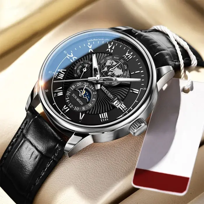 Montre lumineuse étanche pour hommes