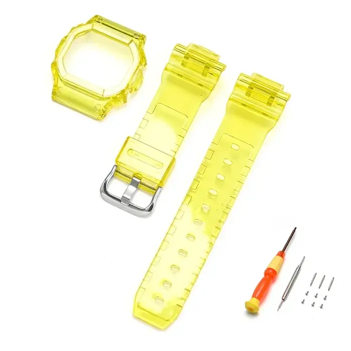 Lunette de bracelet de montre transparente pour Casio G-SHOCK DW5600 GW-M5610 GLS-5600