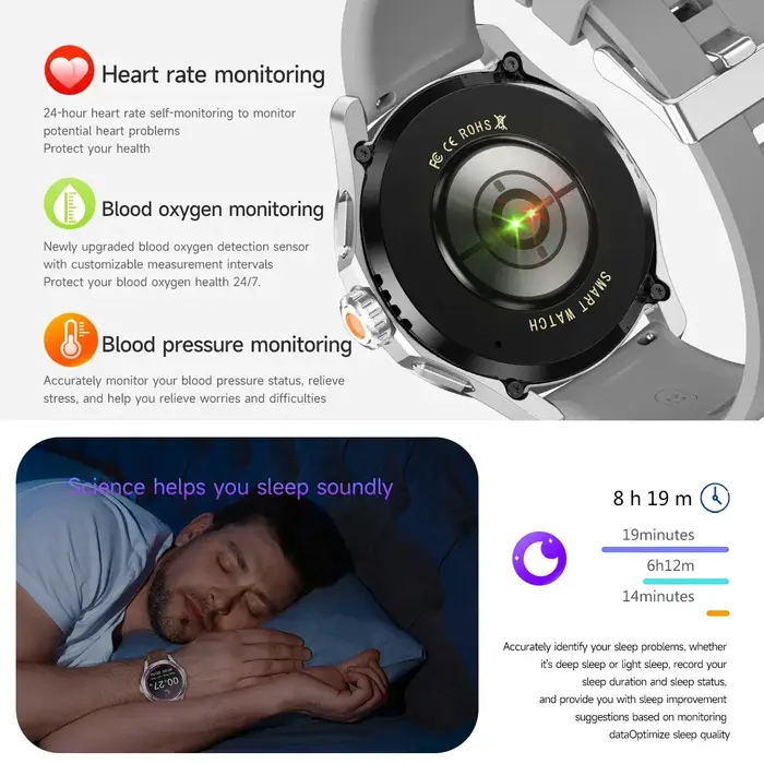 Nouveau pour Xiaomi S4 Ultra Sports de plein air montre intelligente hommes 1.53 pouces AMOLED NFC GPS boussole fréquence cardiaque étanche BT appel Smartwatch
