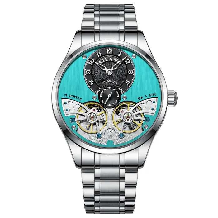 Montre de luxe AILANG 2026 nouvelle collection, double tourbillon, pour homme, en acier inoxydable,
