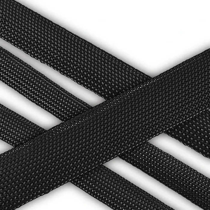 Gaine tressée extensible en l'horloge, manchon en treillis métallique flexible, noir pour TV, audio, cordons PC, protection contre les animaux domestiques, ChFuk, 3m, 9,85 pieds