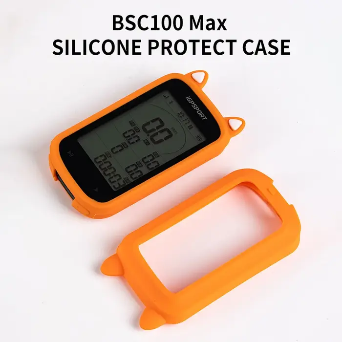 IGPSPORT BSC100 MAX étui de Protection en Silicone avec Film d'écran et corde