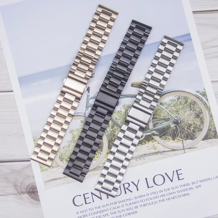 Bracelet de montre en maille de perles de haute qualité