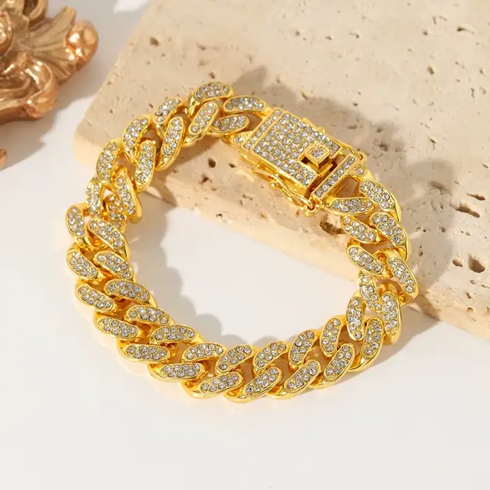 Bracelet de poignet étanche en acier inoxydable pour hommes et femmes