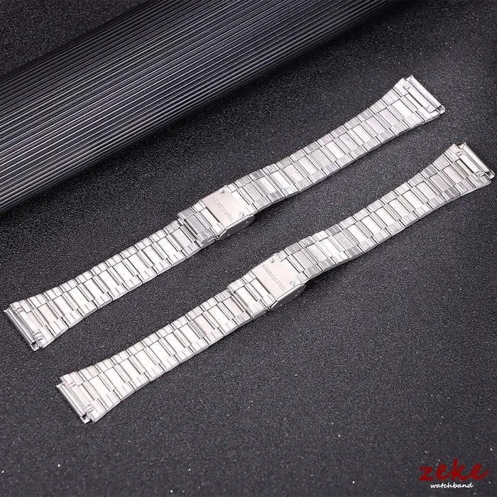 Bracelet de montre en métal 18mm 20mm pour Casio F91W/A158/A159/A168/A169/B650/AQ230/SGW400, Bracelet Ultra-fin Vintage en or