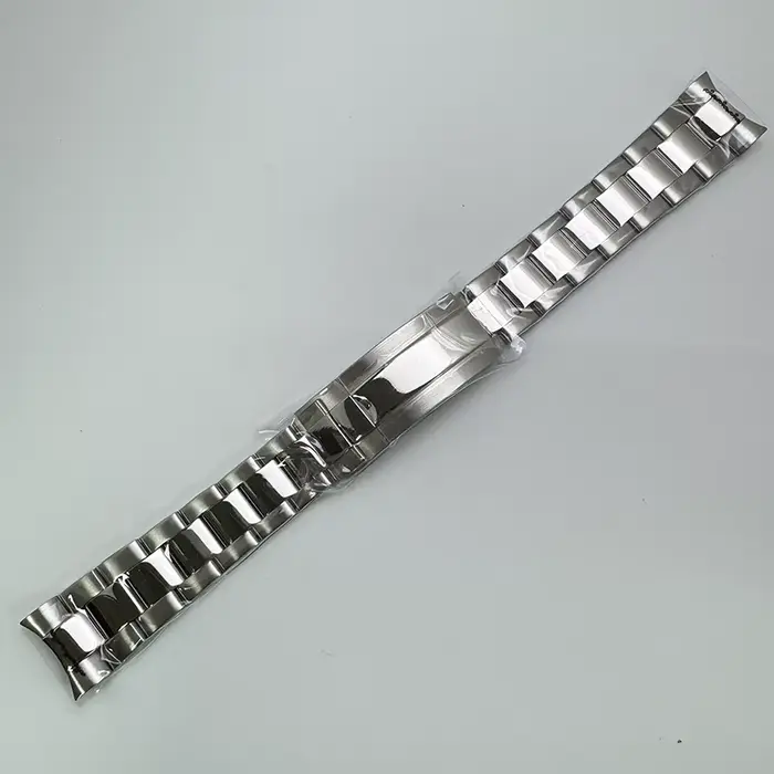 Bracelet Oyster/Jubilee en acier massif argenté