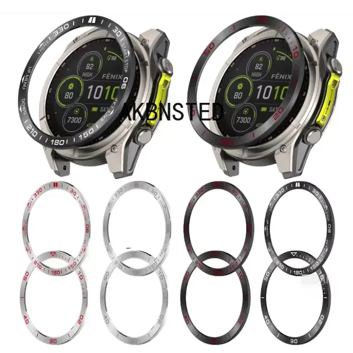 Lunette d'anneau en métal pour Garmin Fenix 8 AMOLED 47mm 51mm