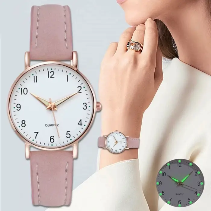 Montre à Quartz Vintage pour femmes et hommes