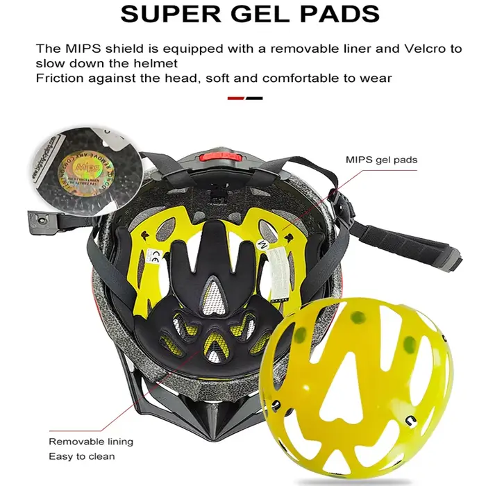 MOON Casque de Vélo Adulte avec MIPS - Certifié CE et CPSC - Pour VTT et Route - Doublure Amovible e