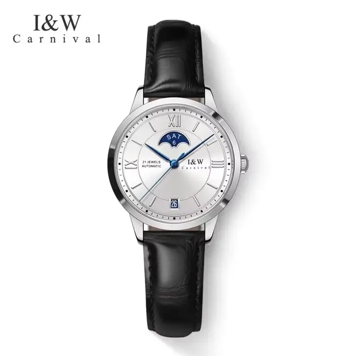 CARNIVAL marque de luxe montre mécanique pour femmes dames mode saphir mouvement automatique montres étanche Reloj Mujer
