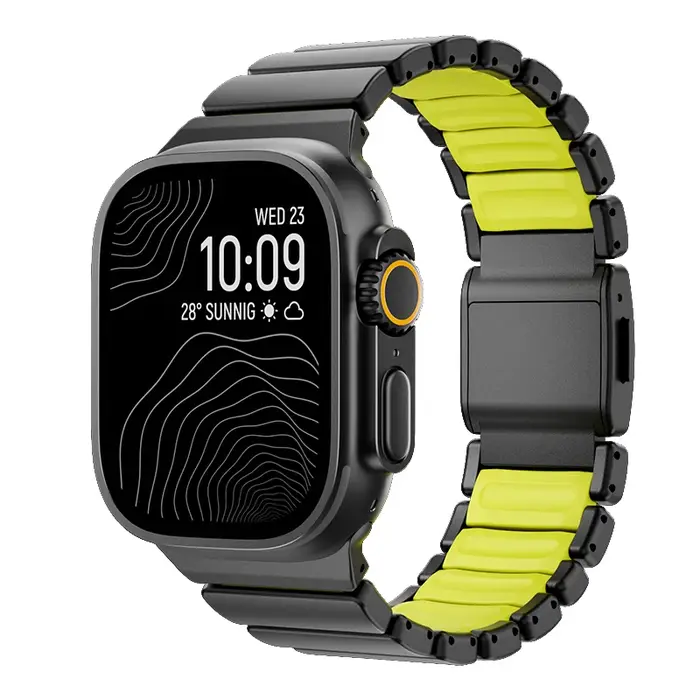 Bracelet en métal titane pour Apple Watch Ultra 3 11 10 9 8 7 SE 6