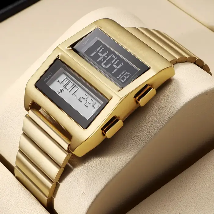 Montre électronique rétro cyberpunk MEGIR pour homme