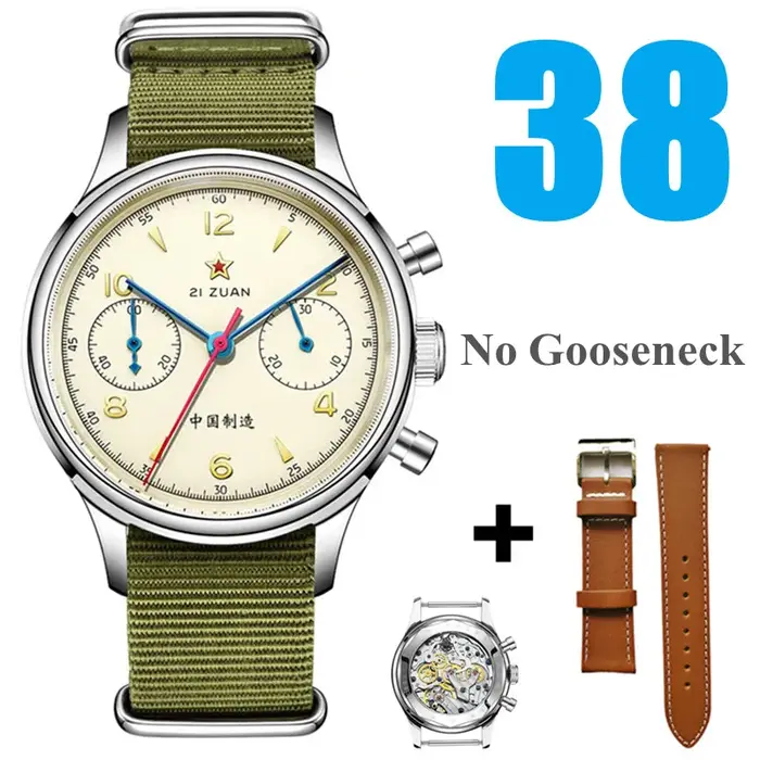 Montre de pilote rétro Red Star 1963 pour hommes