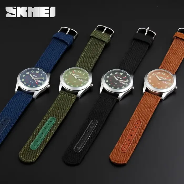 SKMEI 9112 montres pointeur lumineux étanche homme montre-bracelet Date calendrier horloge Reloj Hombre luxe hommes Sport Quartz