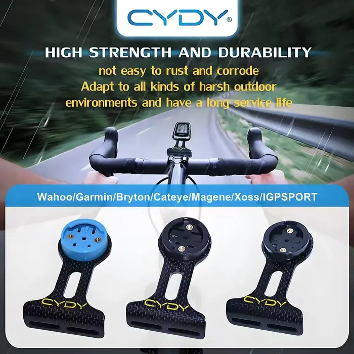 Support GPS CYDY Carbon 3K pour vélo (Garmin