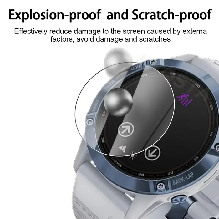 3 pièces 9H Premium verre trempé pour Garmin Fenix 8 8X 43 47 51mm Smartwatch protecteur d'écran Film couverture