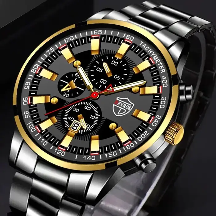 Montre à Quartz numérique pour hommes