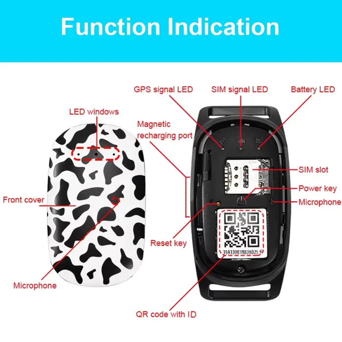 EN STOCK - Collier GPS 4G étanche pour animaux de compagnie - Anti-vol - Anti-perte pour chien et ch