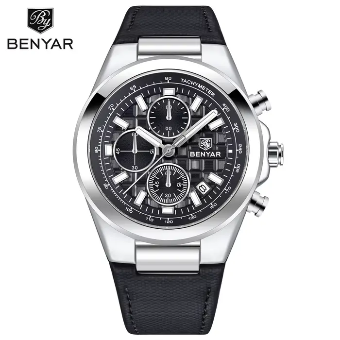 BANYAN-Montres à quartz étanches pour hommes, montre chronographe militaire, montres-bracelets en cu
